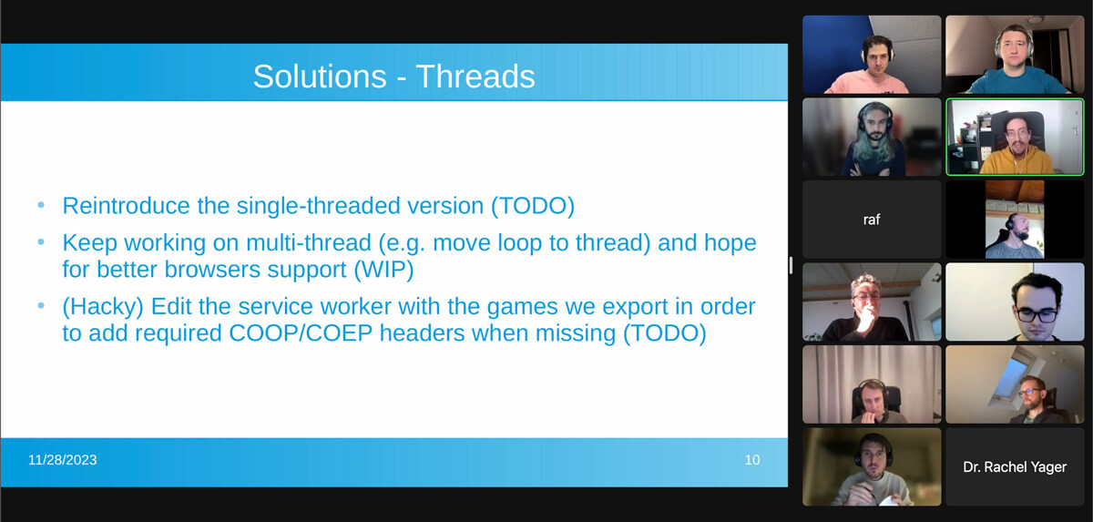 End3r's Corner - W3C Games CG November 2023 - Godot threads