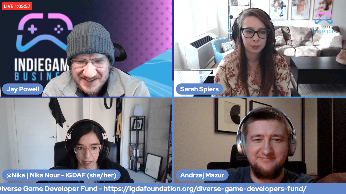 End3r's Corner - Indie Game Business 2021 panel