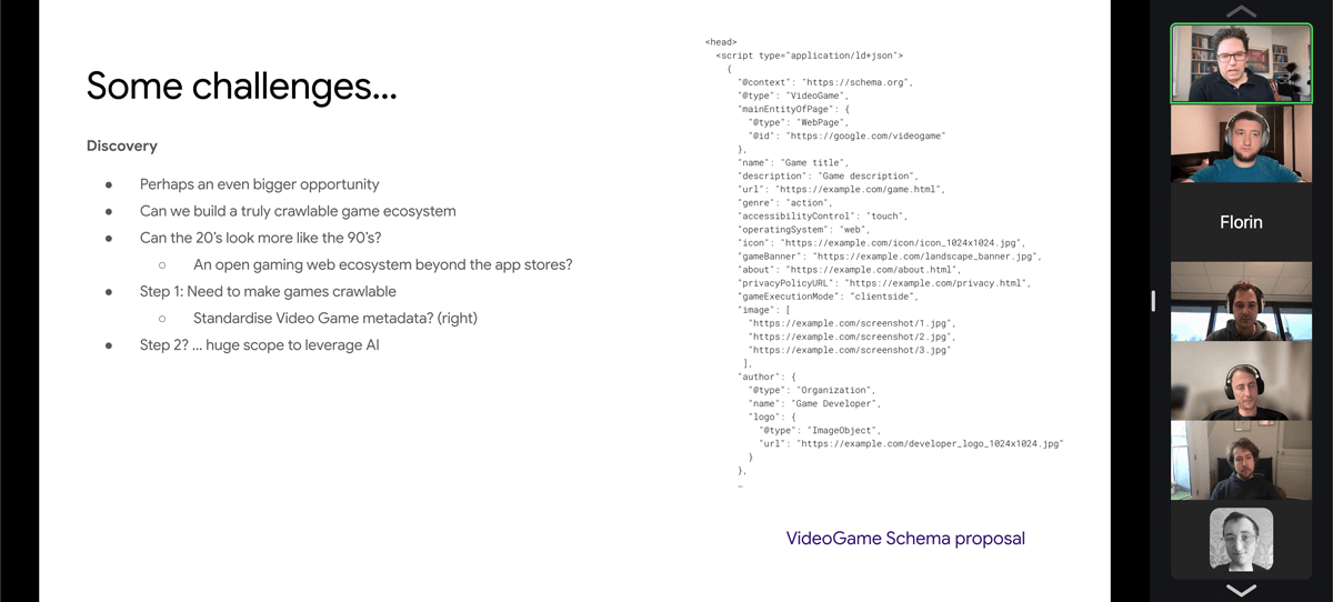 End3r's Corner - W3C Games CG November 2024 - GameSnacks challenges